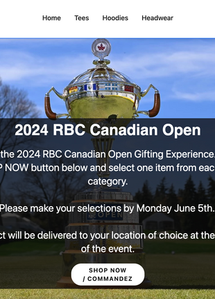 Levelwear Merchandise Event Portal